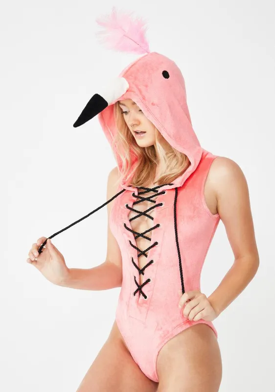 Flight Of Fancy Flamingo Costume sold by Dolls Kill