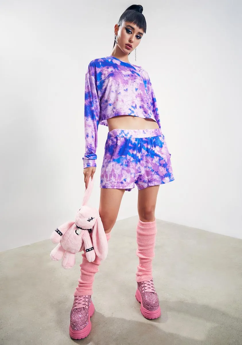 Femme Magic Tie Dye Shorts Set sold by Dolls Kill product image thumbnail 3