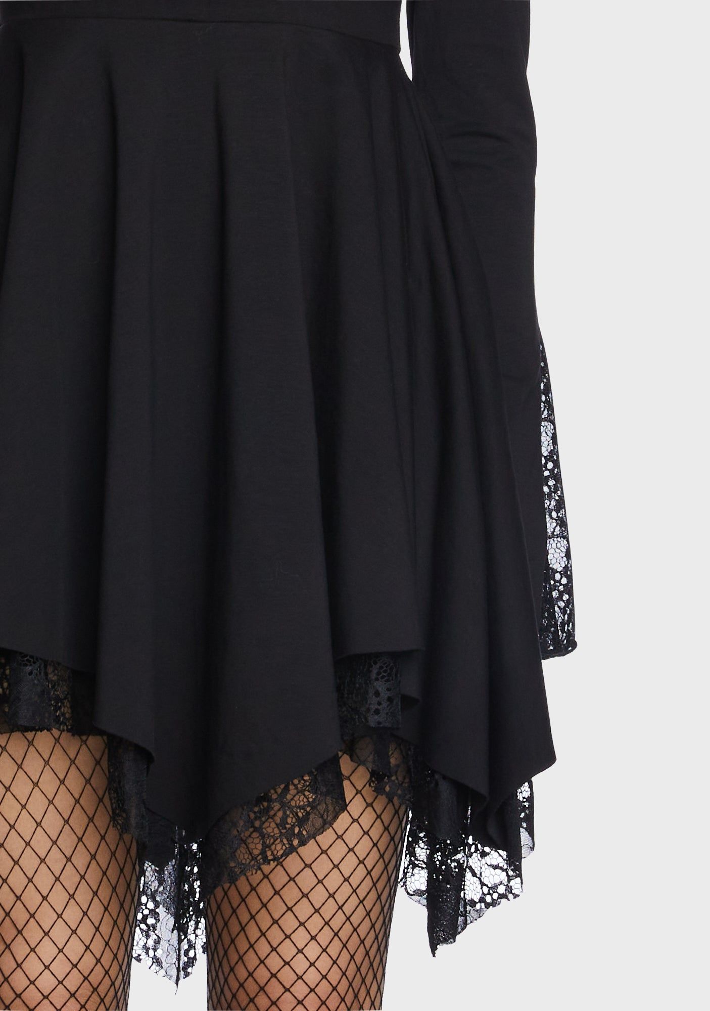 Gothic Asymmetric Pointed Hem Dress sold by Dolls Kill product image thumbnail 2