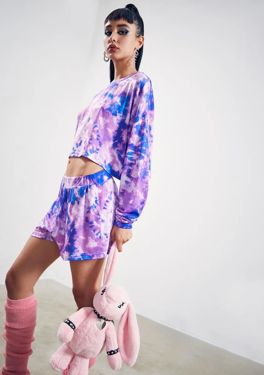 Femme Magic Tie Dye Shorts Set sold by Dolls Kill product image thumbnail 2