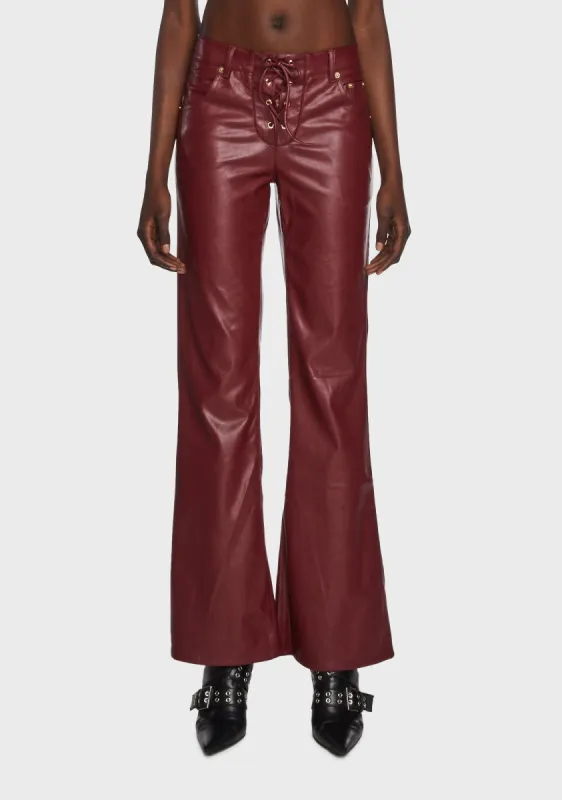 Vinny Lace Up Pants sold by Dolls Kill