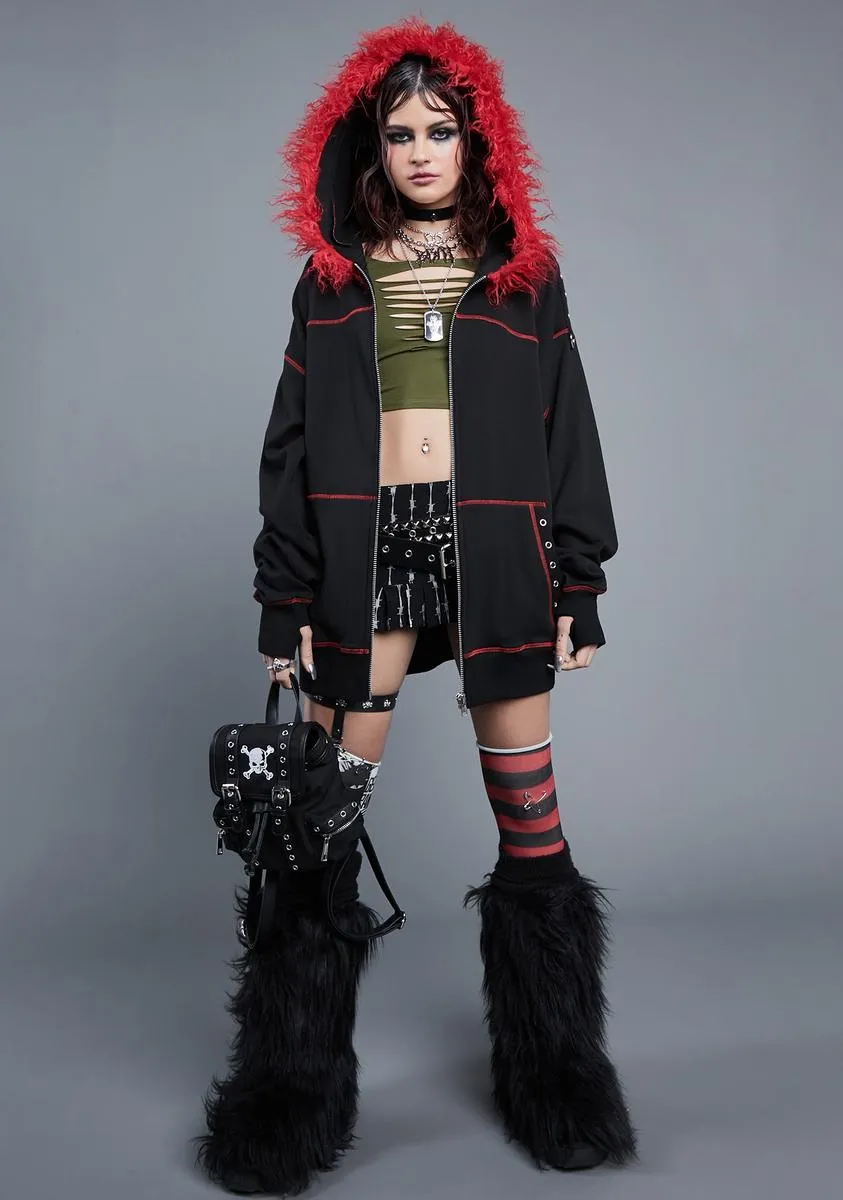 Nocturnal Moonlight Oversized Hoodie sold by Dolls Kill product image thumbnail 3