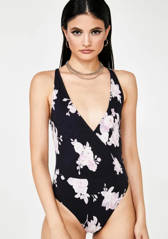 Rose Jairi Wrap Bodysuit sold by Dolls Kill