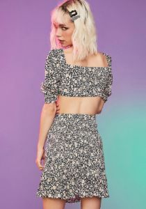 Curious Kitten Skirt Set sold by Dolls Kill