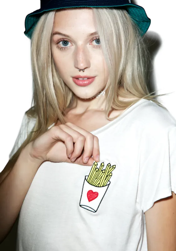 Luv Fries Tee sold by Dolls Kill