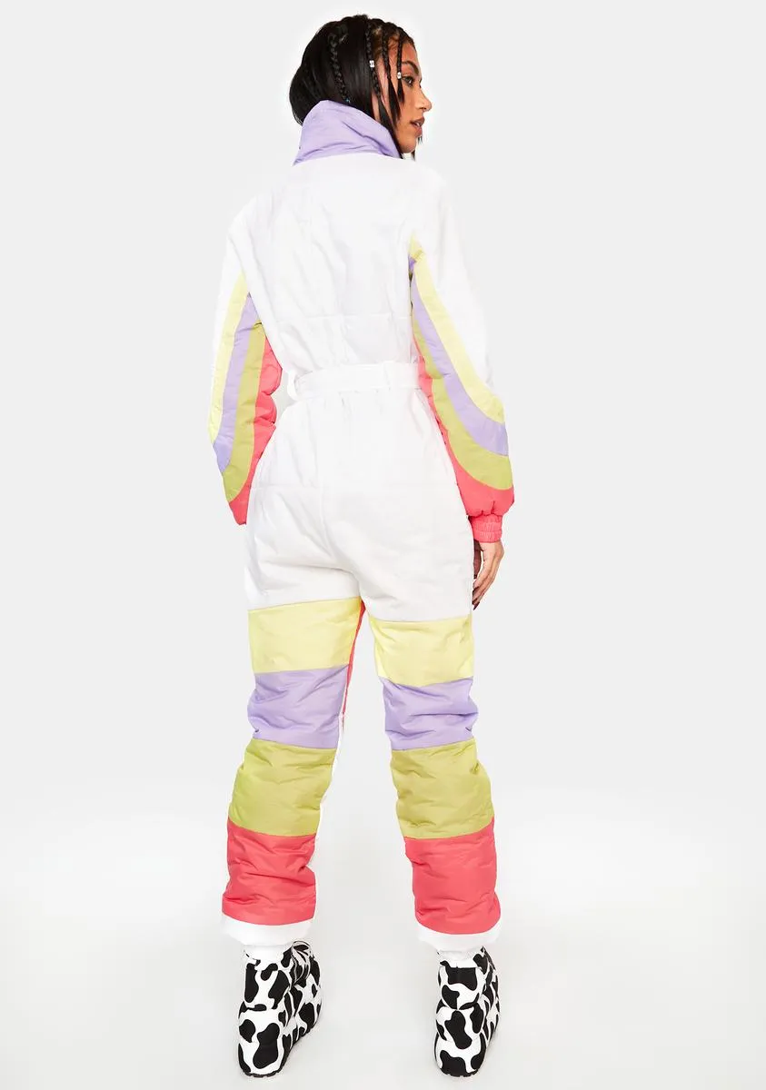 Rainbow Rider Colorblock Snowsuit sold by Dolls Kill product image thumbnail 4