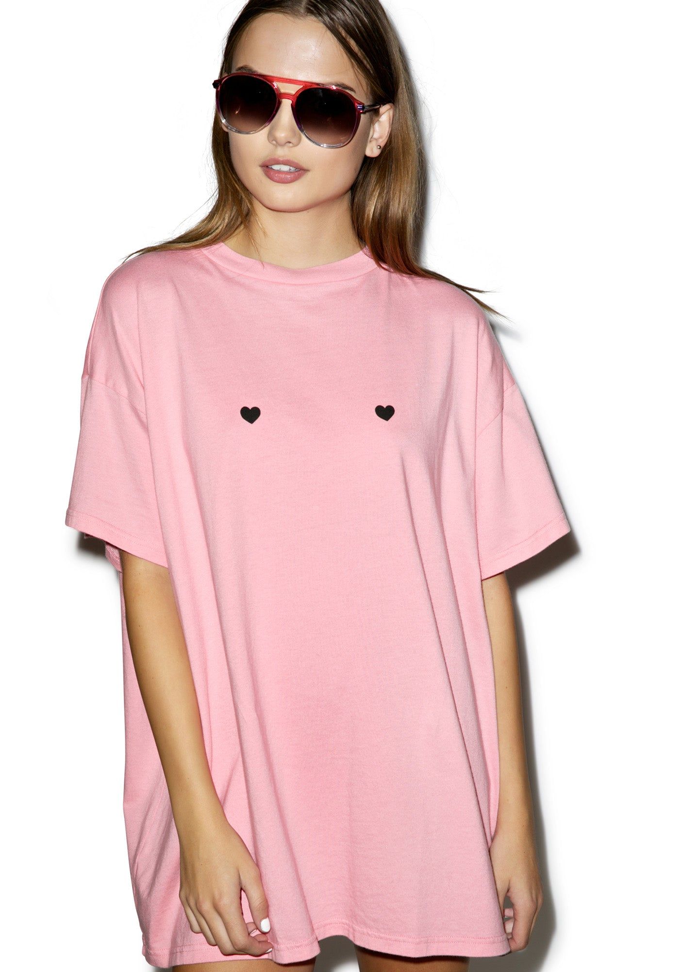 Tiny Hearts Oversize T-Shirt sold by Dolls Kill