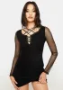 Street Fashion Lace Up Mini Dress sold by Dolls Kill