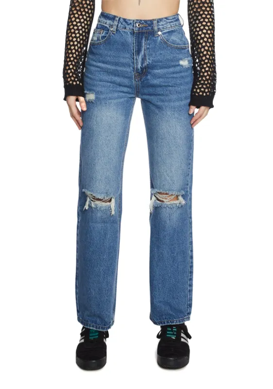 Lori High-Rise Wide Leg Jeans sold by Dolls Kill