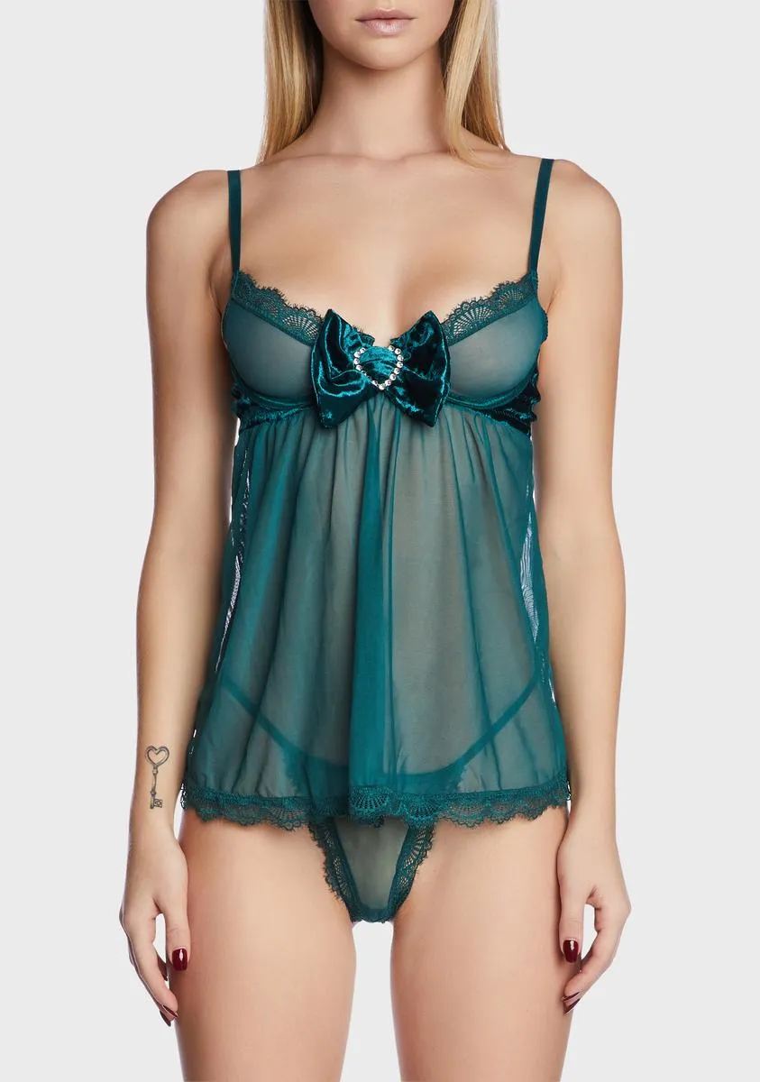 Feel Like Touchin' Sheer Lingerie Set sold by Dolls Kill product image thumbnail 2