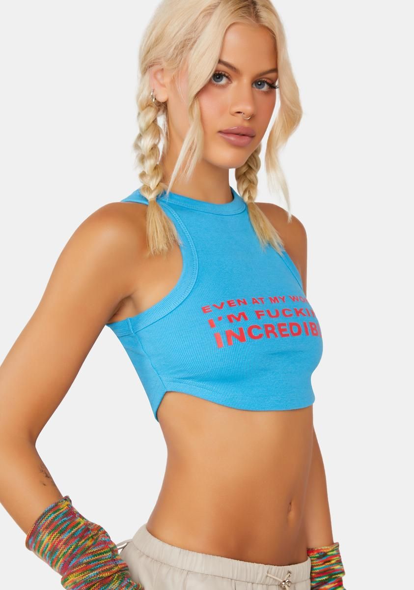 Incredible Ribbed Crop Top sold by Dolls Kill product image thumbnail 2