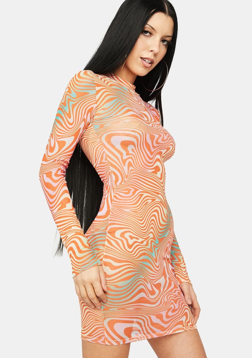 Staring Too Long Mesh Dress sold by Dolls Kill product image thumbnail 2