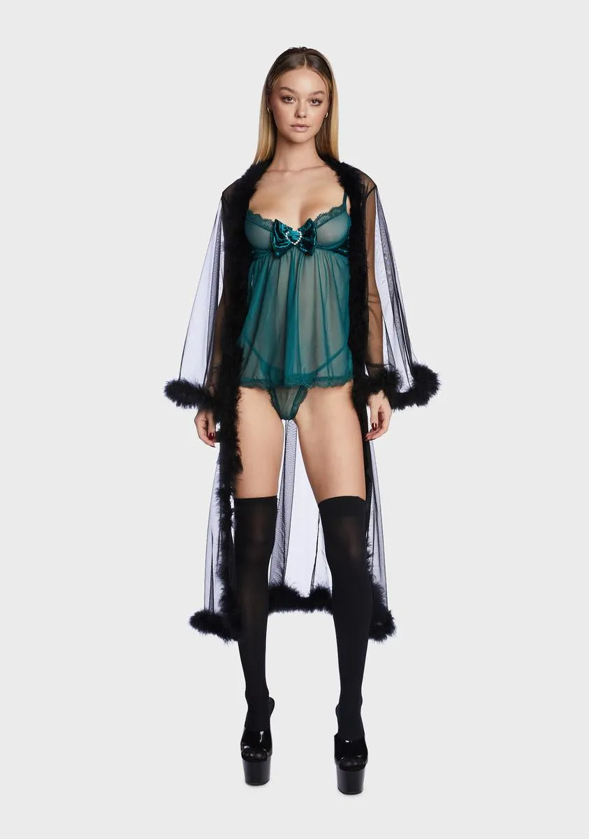 Feel Like Touchin' Sheer Lingerie Set sold by Dolls Kill product image thumbnail 3