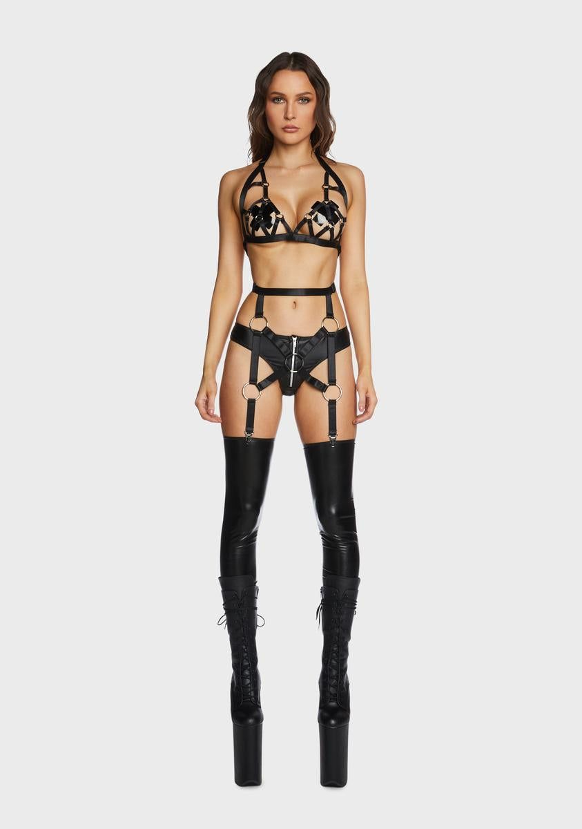 The Intimate Hour Garter Set sold by Dolls Kill