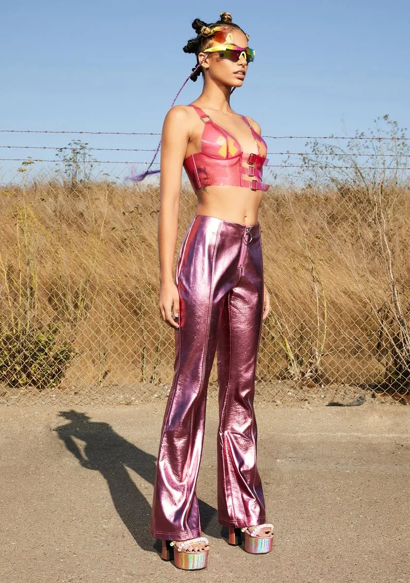 Pixie Power Metallic Pants sold by Dolls Kill product image thumbnail 3