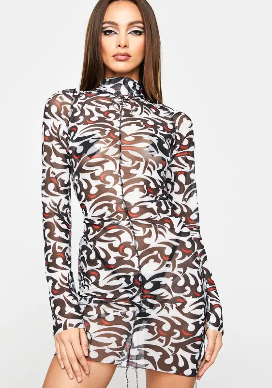 Lizzy Mesh Dress sold by Dolls Kill