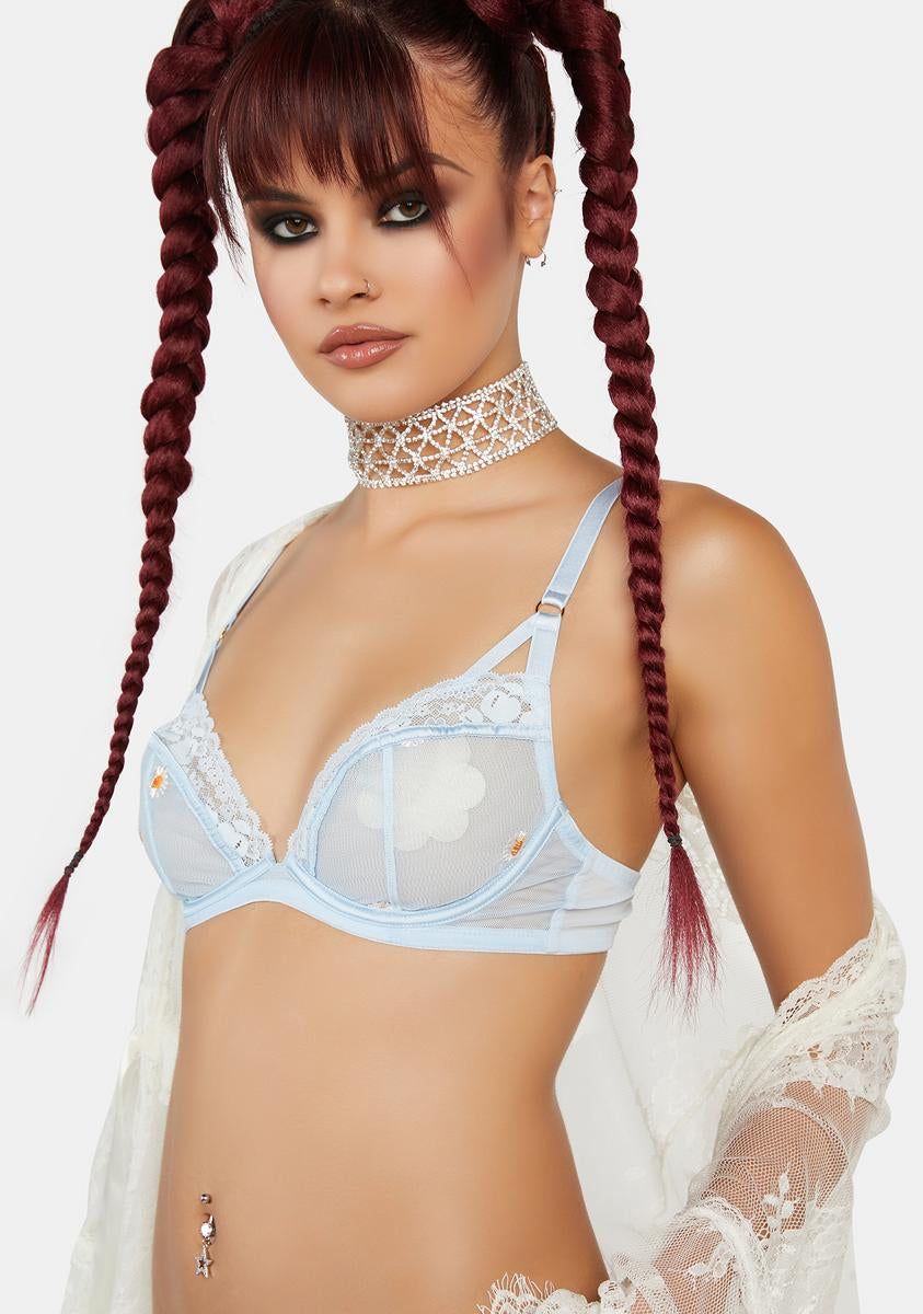 Daisy Embroidered Bra sold by Dolls Kill product image thumbnail 2