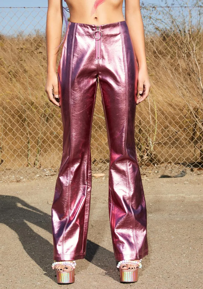 Pixie Power Metallic Pants sold by Dolls Kill