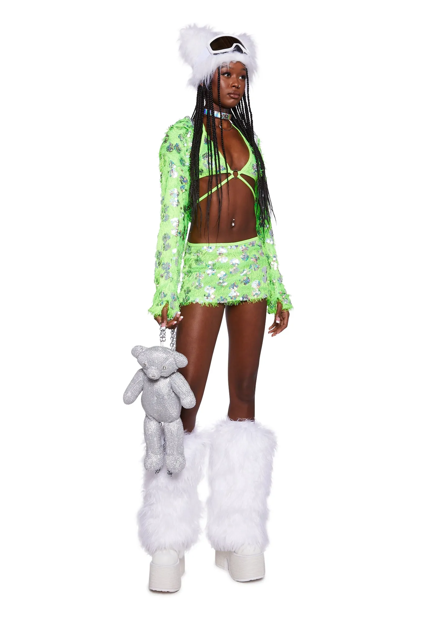 Neon Nights Mini Skirt sold by Dolls Kill product image thumbnail 2