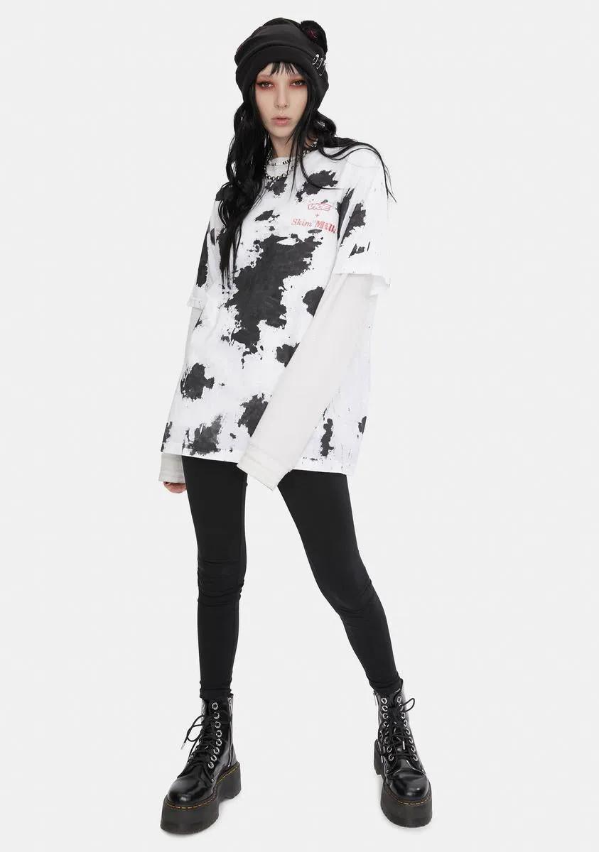 Vice Dairy Cow Print Tee sold by Dolls Kill product image thumbnail 3