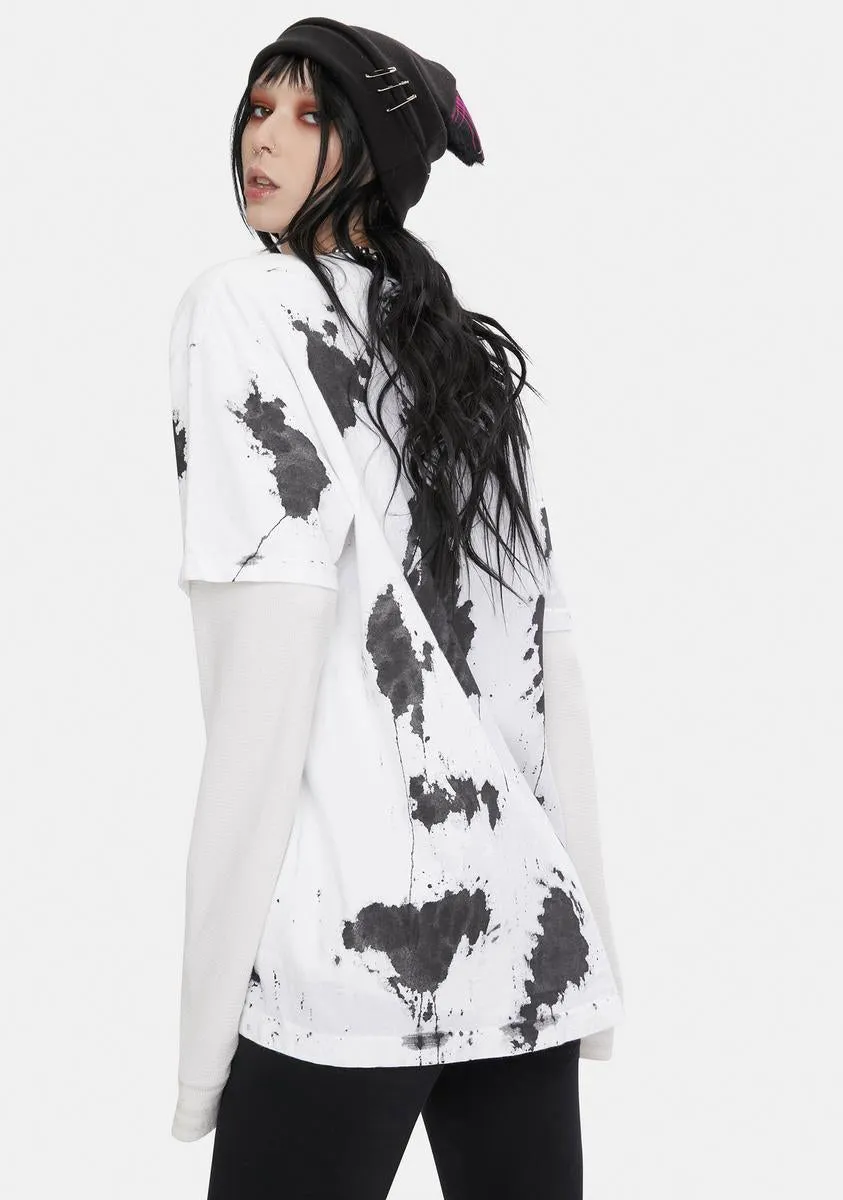 Vice Dairy Cow Print Tee sold by Dolls Kill product image thumbnail 4