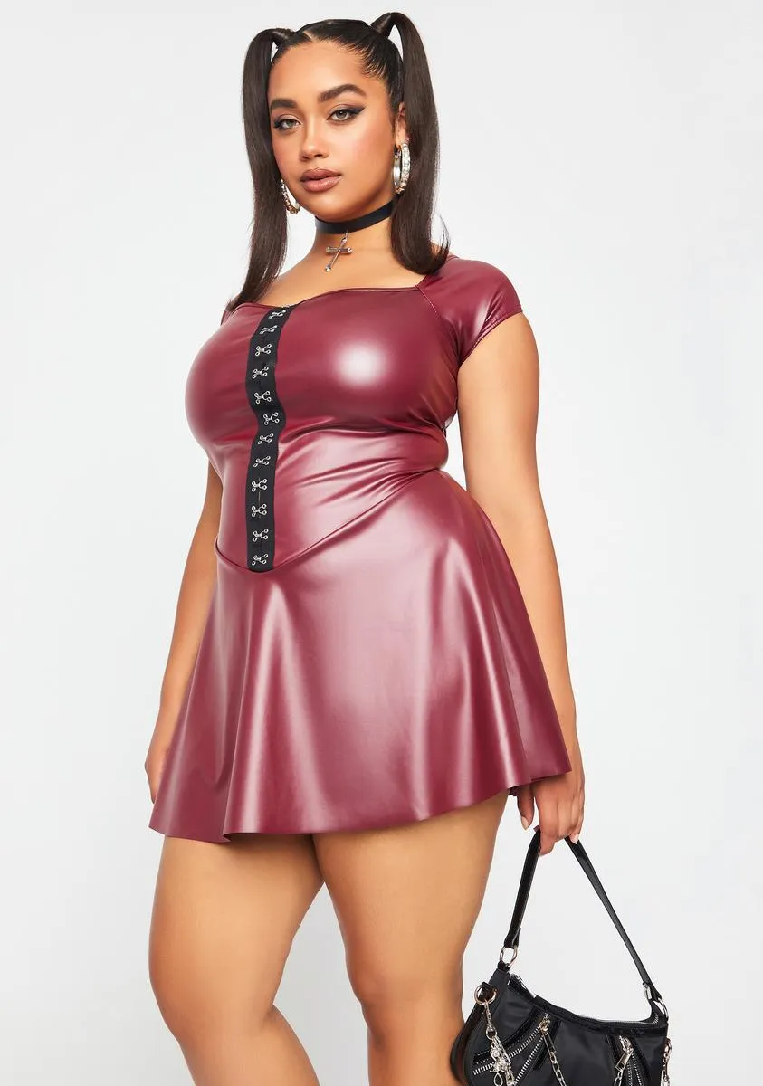 Plus Cherry Clearly There Corset Flare Dress sold by Dolls Kill product image thumbnail 2