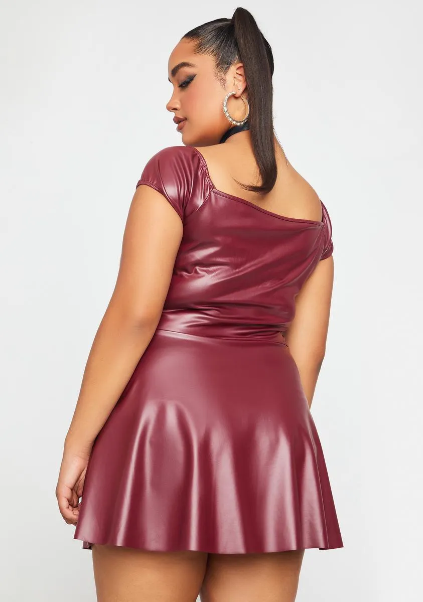 Plus Cherry Clearly There Corset Flare Dress sold by Dolls Kill product image thumbnail 4