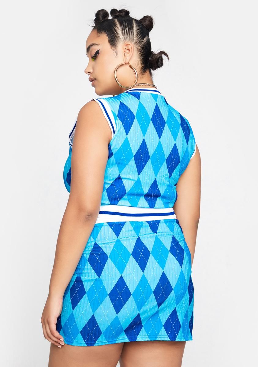 Plus Argyle Rib Mini Skirt sold by Dolls Kill product image thumbnail 4