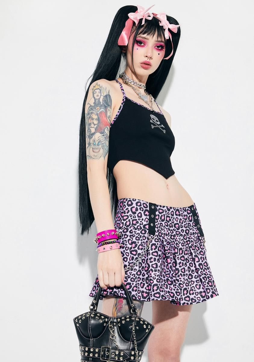 Creepin It Real Skull Halter Top sold by Dolls Kill product image thumbnail 2