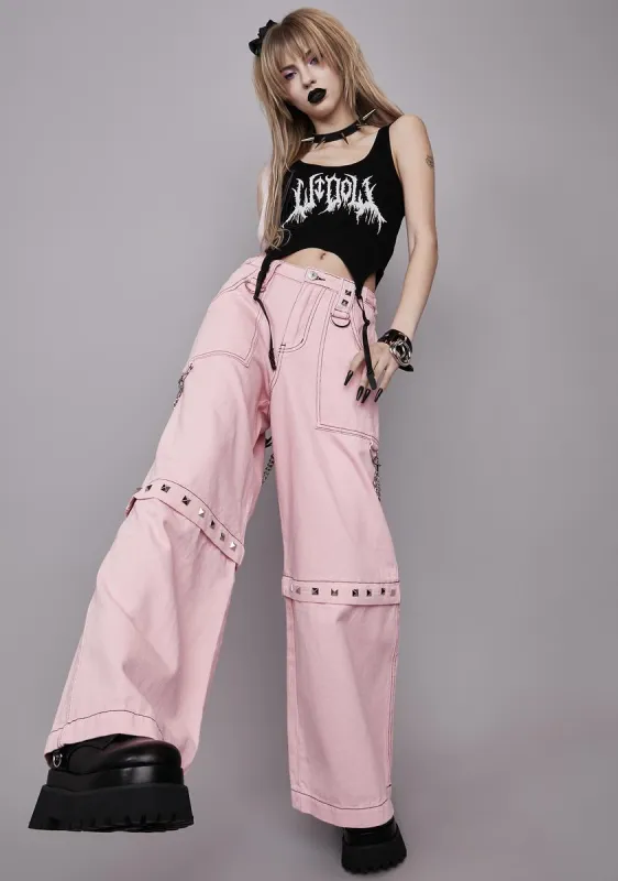 Sweet Power Of Evil Convertible Wide Leg Pants sold by Dolls Kill