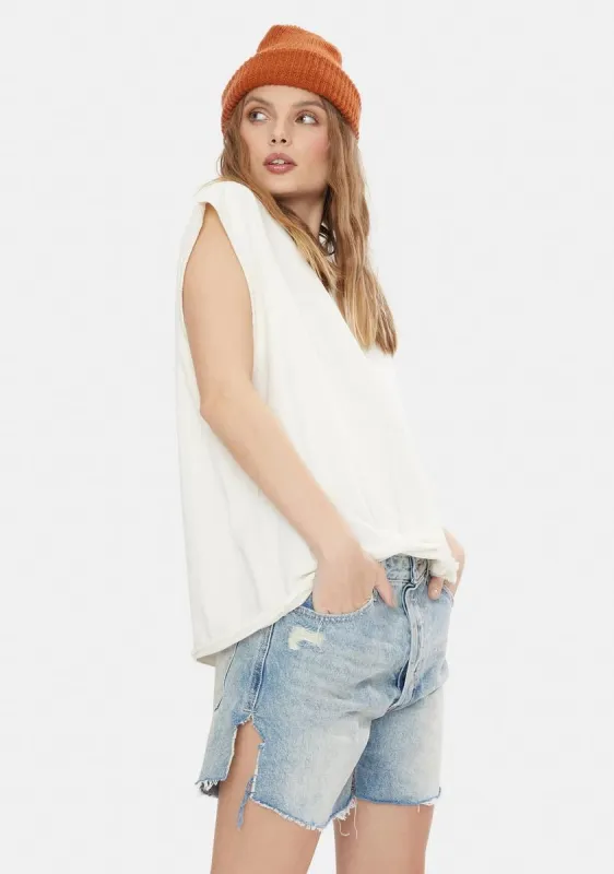 Above And Beyond Baggy Tomboy Shorts sold by Dolls Kill