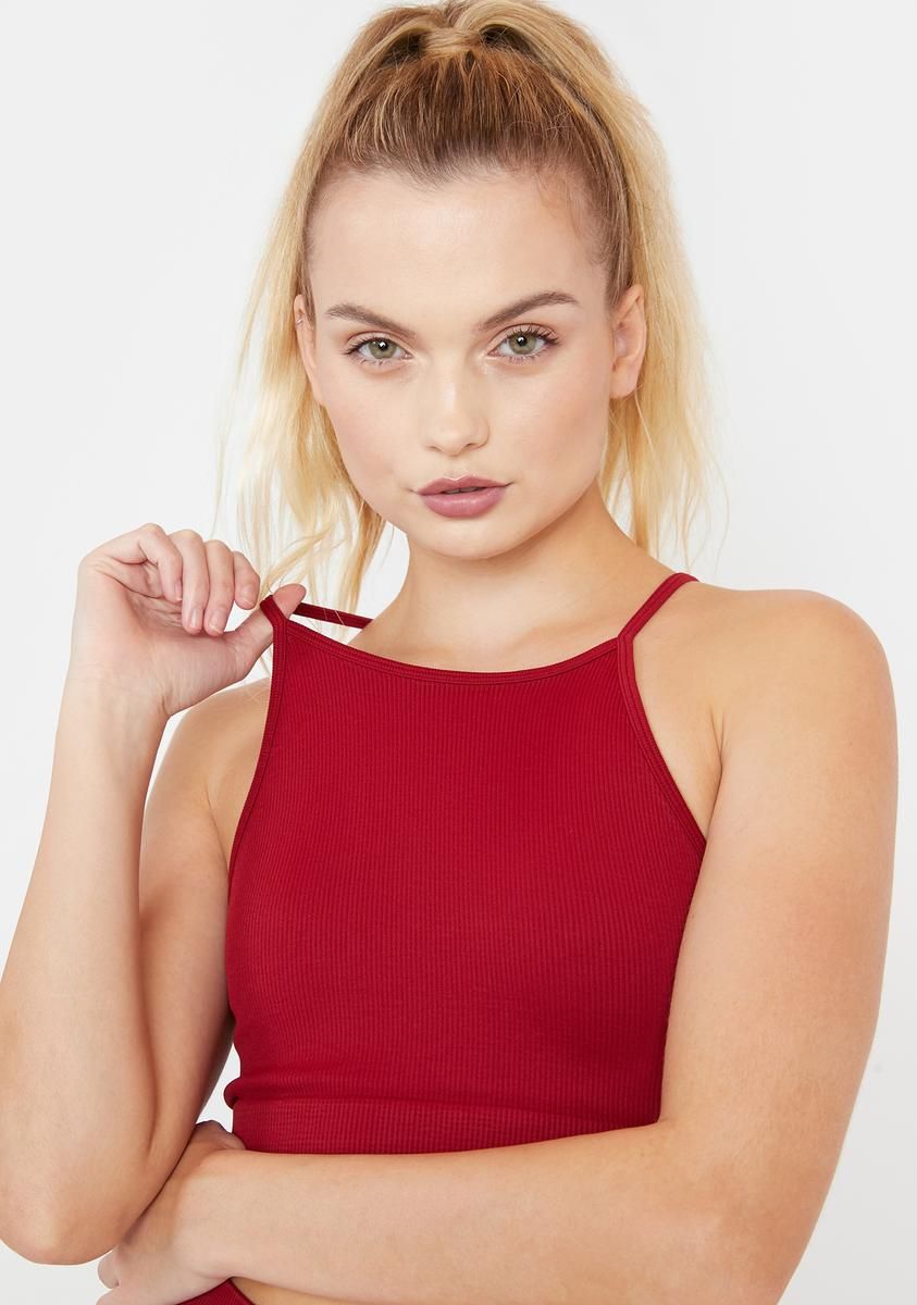 Love Get Lucky High Neck Bra Top sold by Dolls Kill