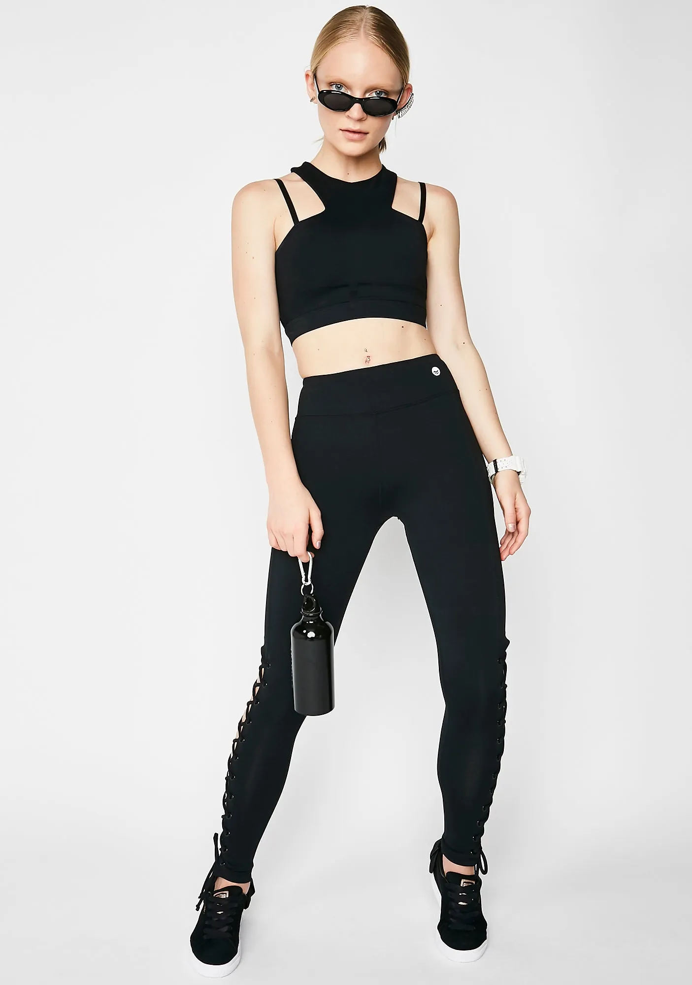 Voguing Vixen Lace-Up Leggings sold by Dolls Kill product image thumbnail 5