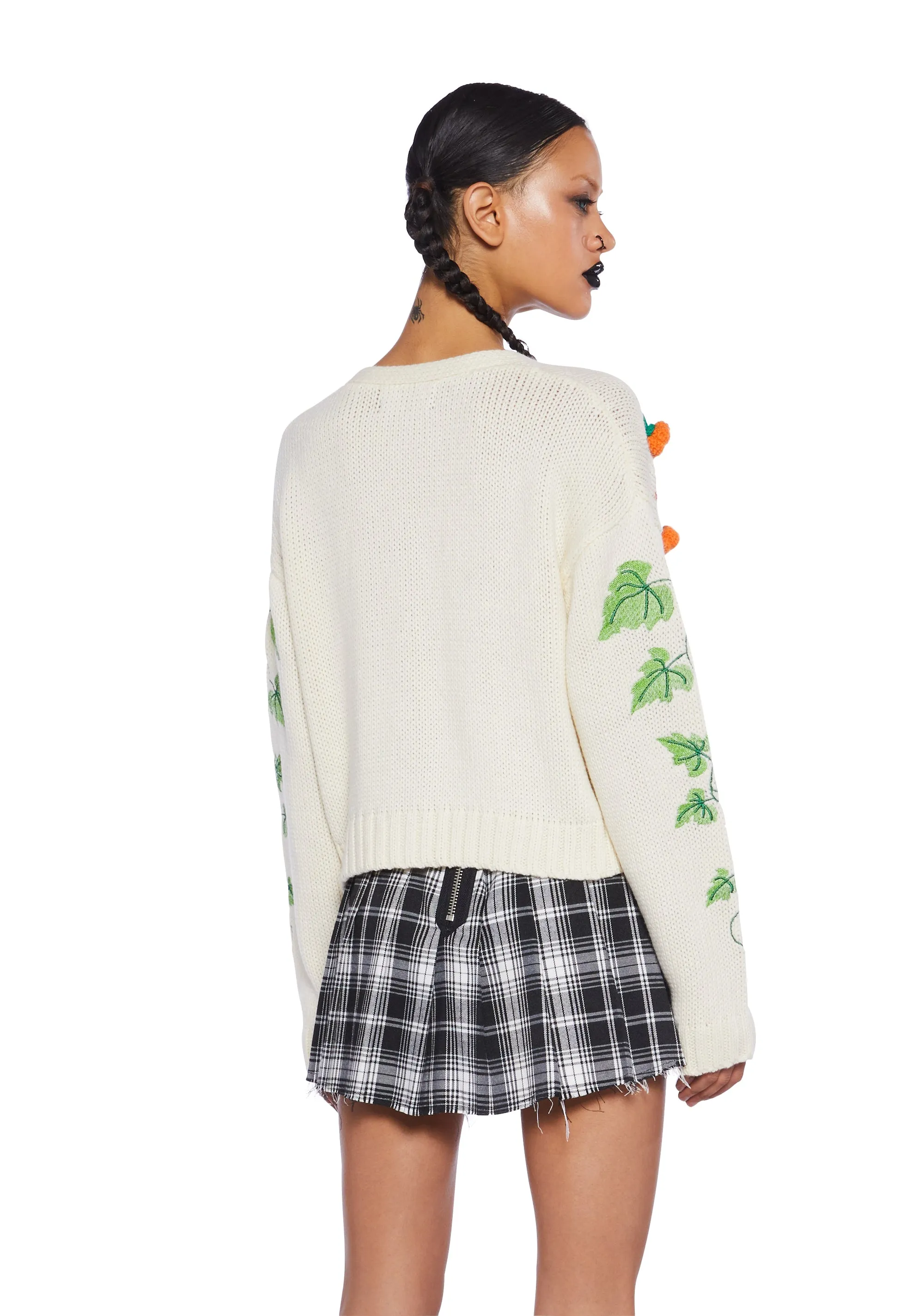 Pumpkin Spice Life Knit Cardigan sold by Dolls Kill product image thumbnail 4