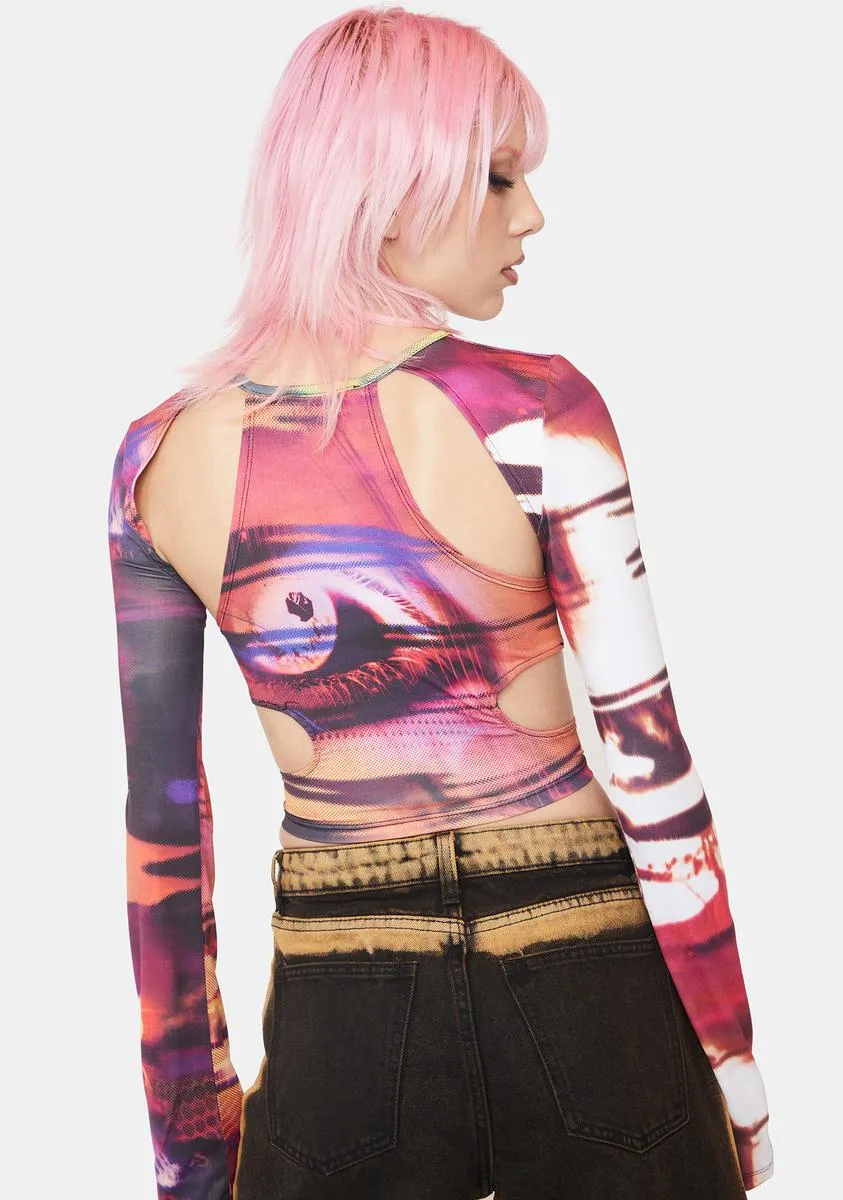 Oracle Eye Print Top sold by Dolls Kill product image thumbnail 5
