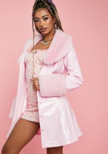 Back In Style Patent Trench Coat sold by Dolls Kill