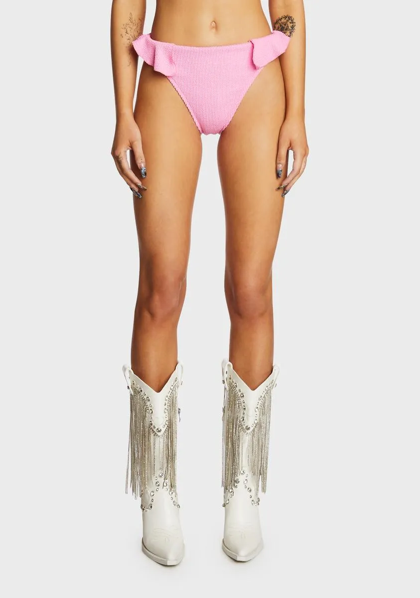 Poppi Bikini Bottom - Pink sold by Dolls Kill