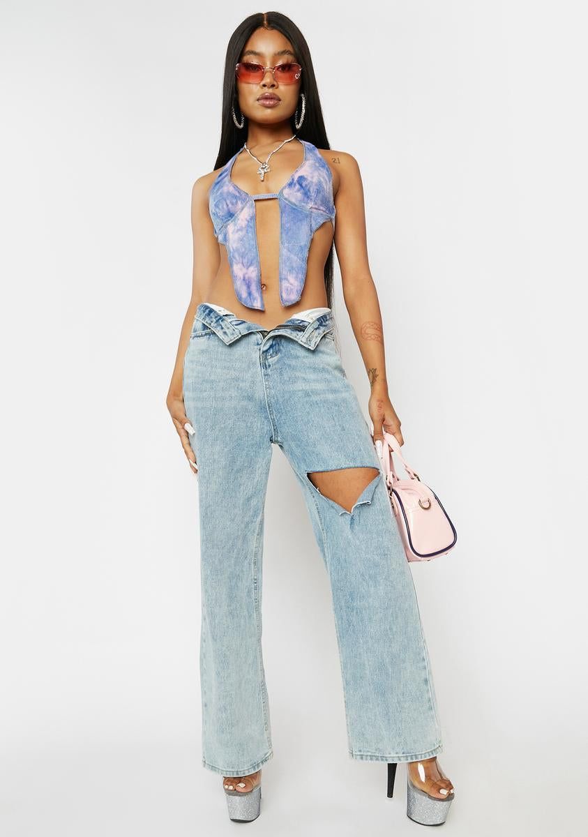 Reality Star Tie Dye Halter Top sold by Dolls Kill product image thumbnail 3