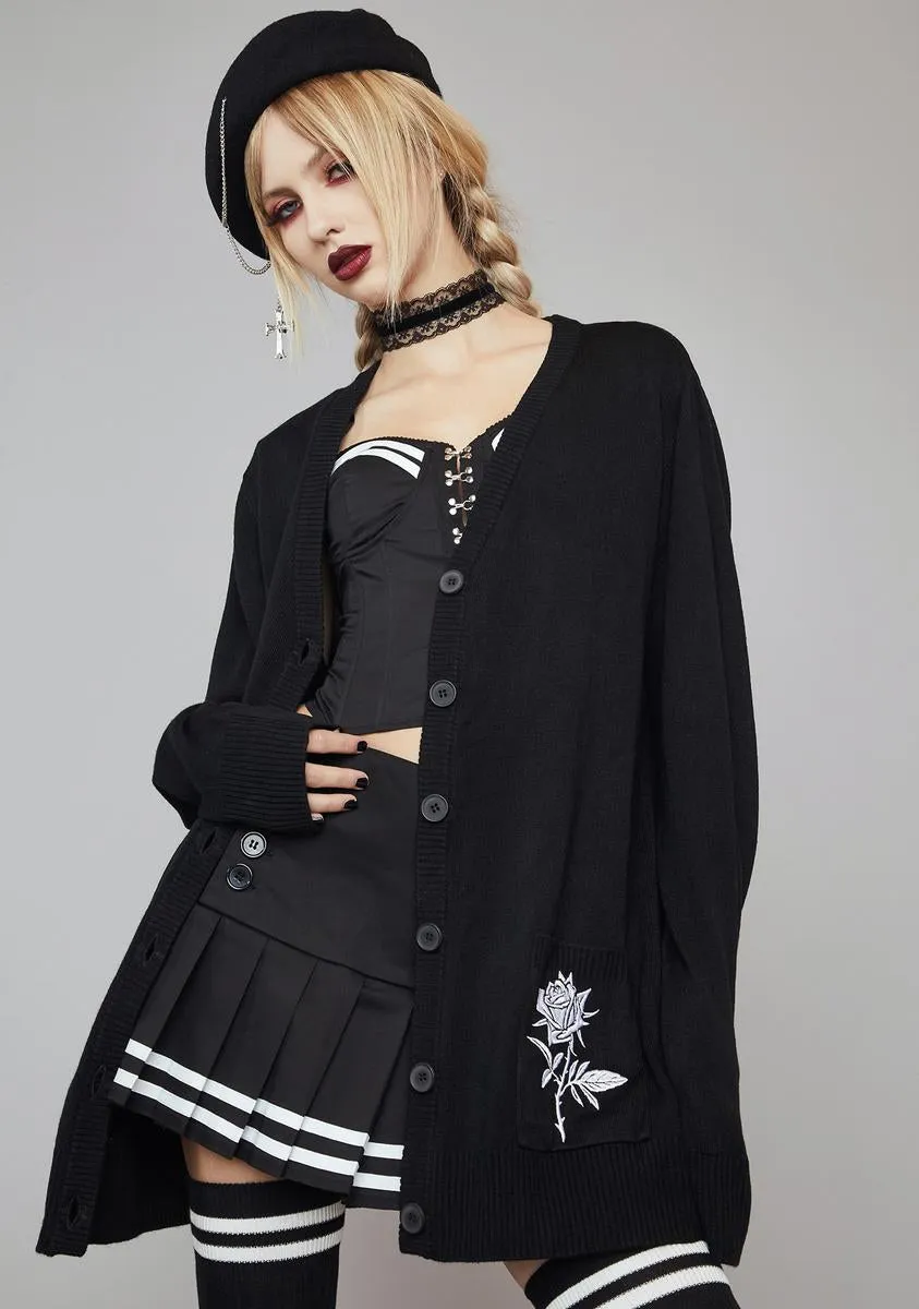 Teen Envy Embroidered Cardigan sold by Dolls Kill