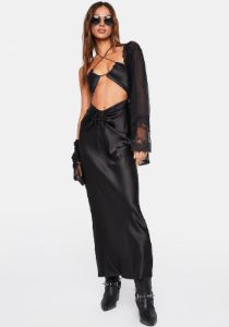 Midnight Moonlit Memories Midi Dress sold by Dolls Kill