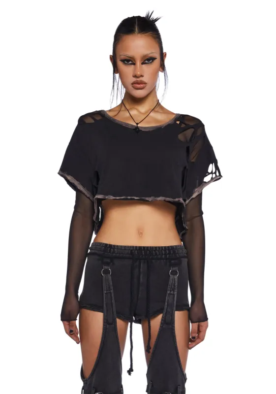 Downbeat Long Sleeve Top sold by Dolls Kill