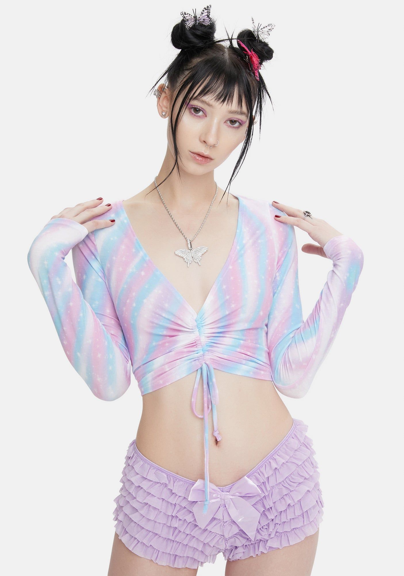 Casually Cute Long Sleeve Top sold by Dolls Kill