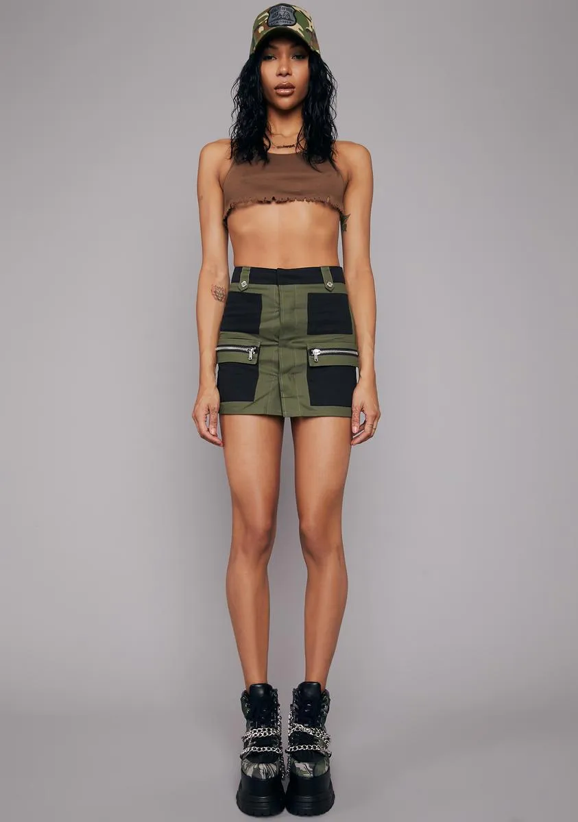 Varsity Player Colorblock Mini Skirt sold by Dolls Kill product image thumbnail 3