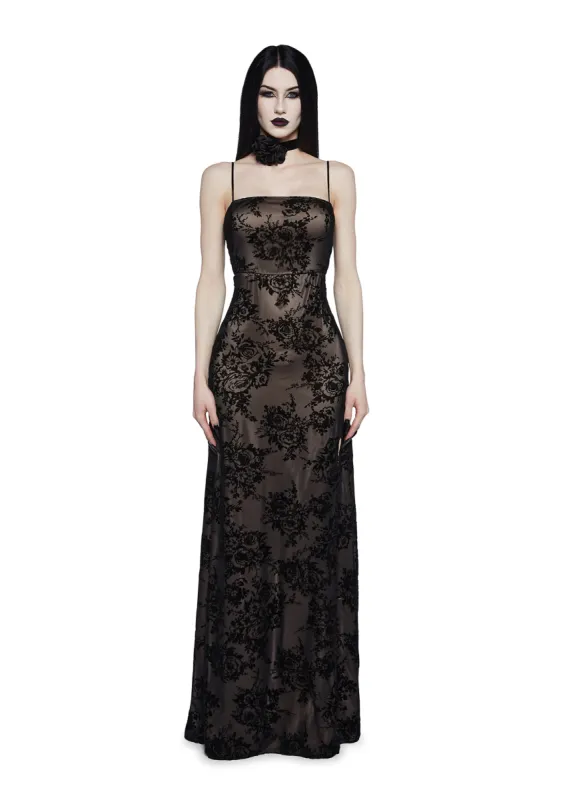 Vamp Aura Maxi Dress sold by Dolls Kill