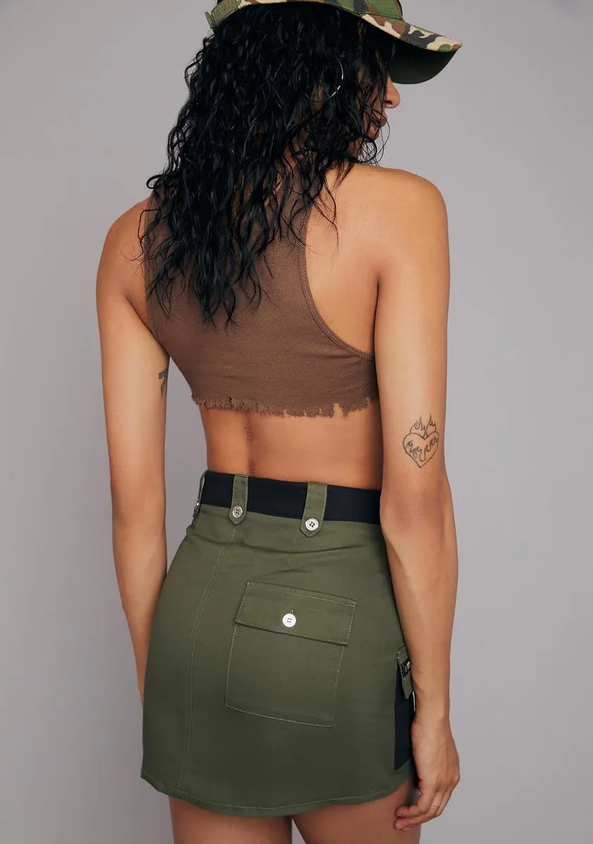 Varsity Player Colorblock Mini Skirt sold by Dolls Kill product image thumbnail 4