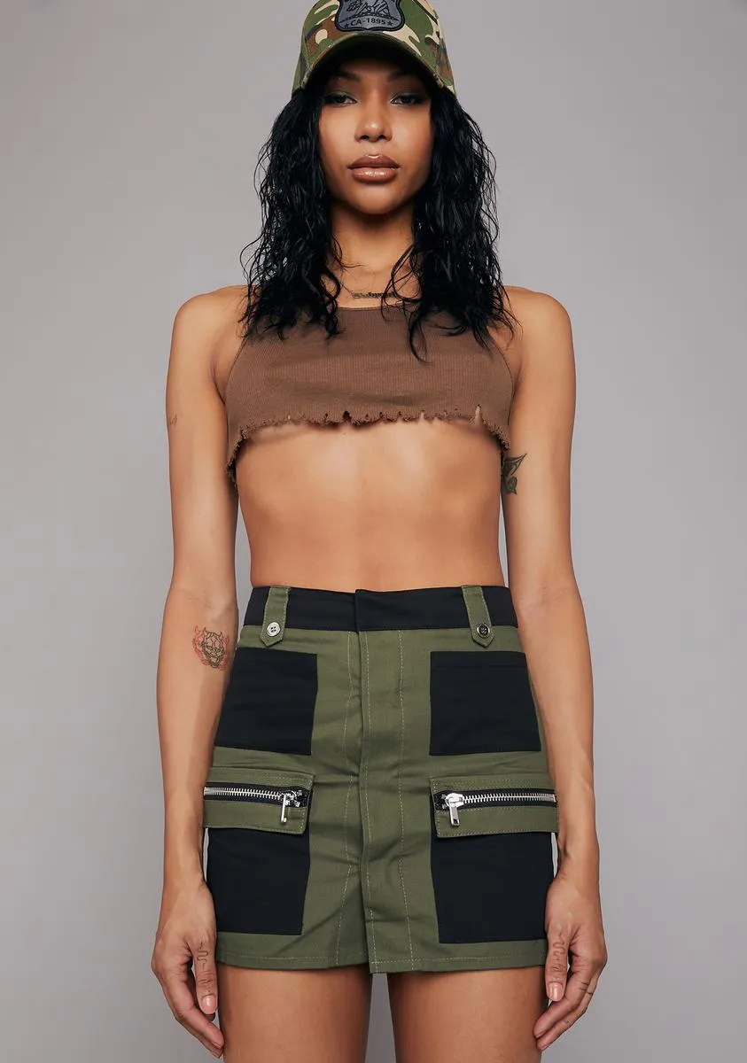 Varsity Player Colorblock Mini Skirt sold by Dolls Kill product image thumbnail 2