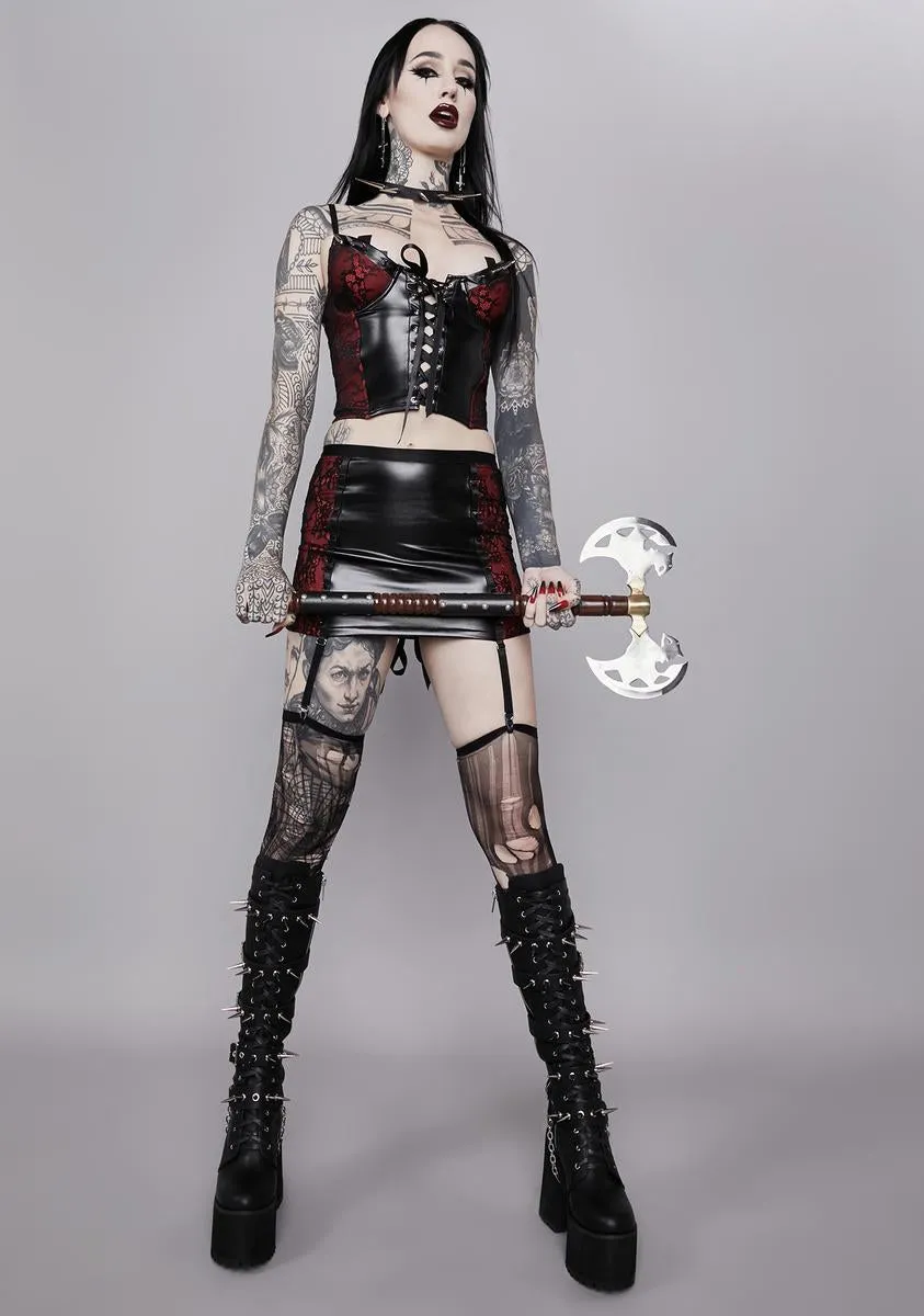 Steel Hearts Corset Top sold by Dolls Kill product image thumbnail 3