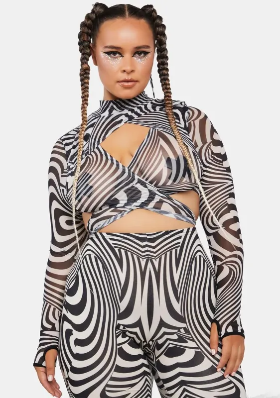 Plus Waking Dream Mesh Top sold by Dolls Kill