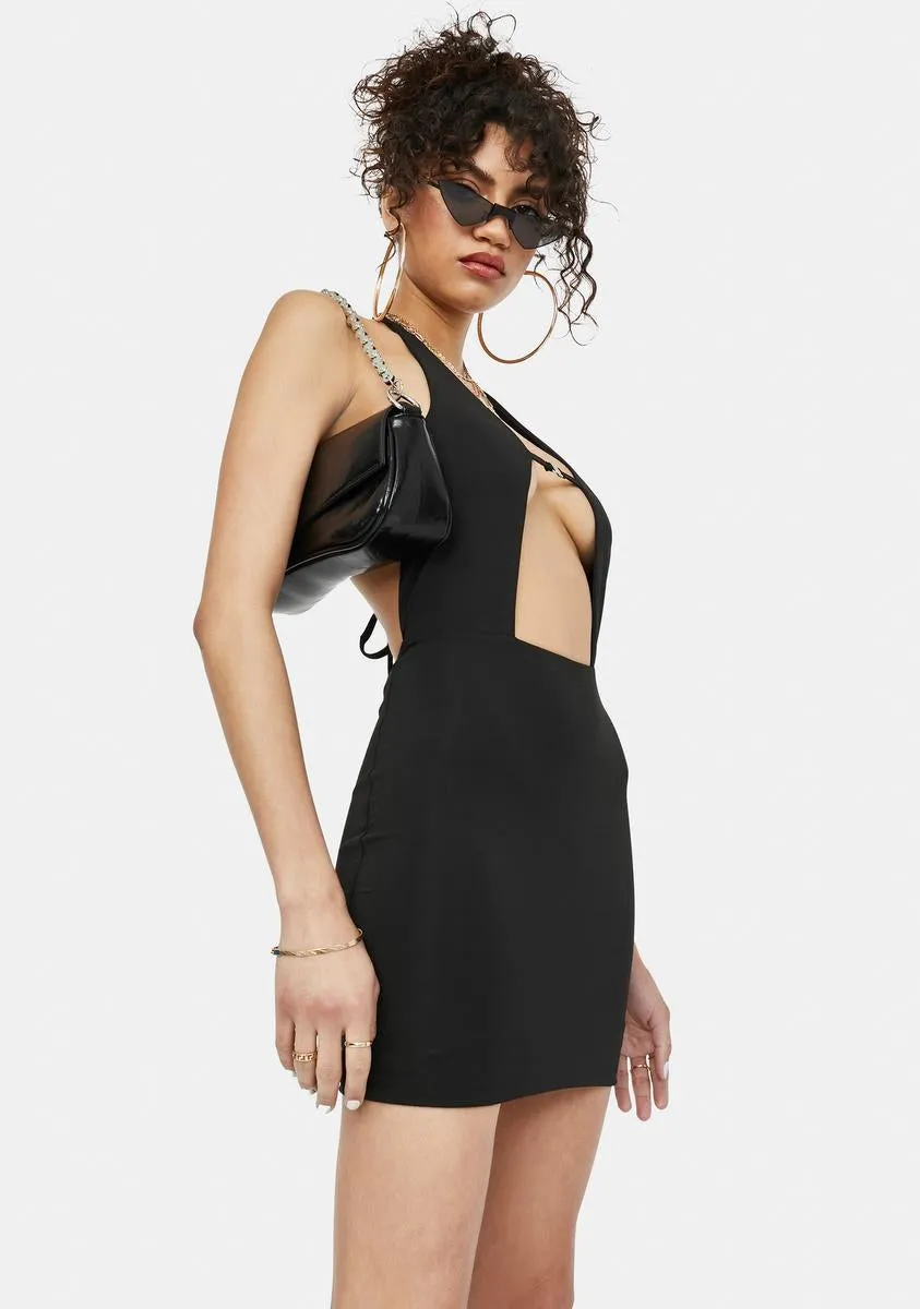 Leveled Up Slinky Halter Mini Dress sold by Dolls Kill product image thumbnail 2