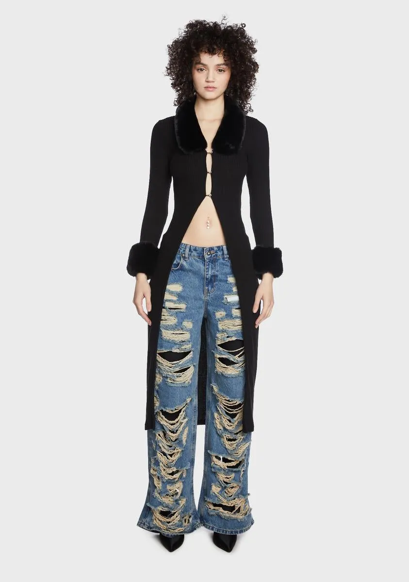 Brush It Off Knit Cardigan sold by Dolls Kill